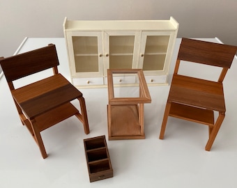 Set Di 2 Sedie In Miniatura Scala 1:6 Per Casa Delle Bambole, Stile Marshmallow E Cloud, Collezione