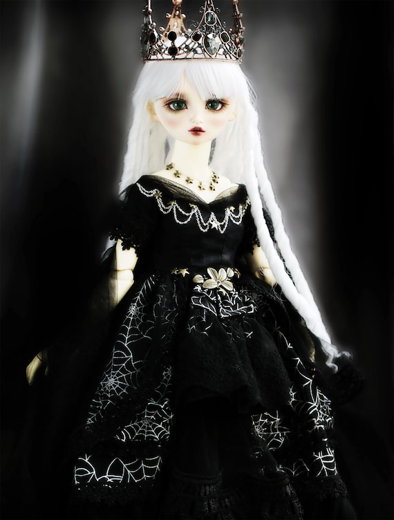 blue dress for baby girl LOL Surprise Doll Blue Hair with Black and White Dress – shophobbymall main image 0