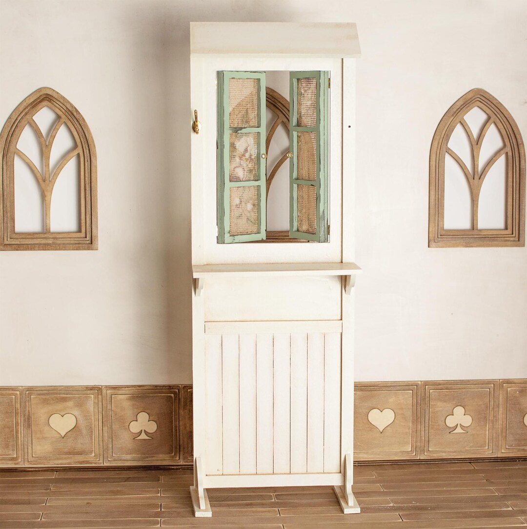 Miniature Screen Cabinet DIY Kit – 1/12 & 1/6 Scale Dollhouse Furniture ...