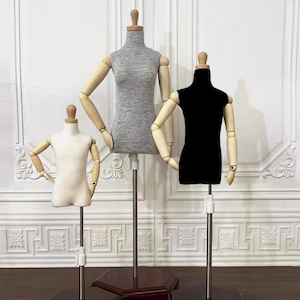 Craftuneed BJD Doll Mannequin with Arms Pinhable Adjustable Dress Form Poseable Armature Sewing Stand for 1/4 & 1/6 Scale Dolls
