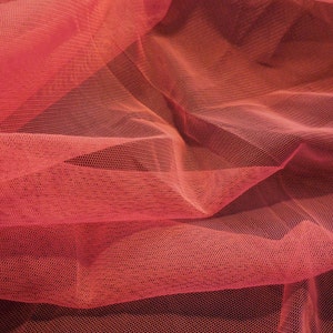 Craftuneed sharp pink soft tulle fabric dress sewing polyester tulle fabric DIY Per 0.5Meter