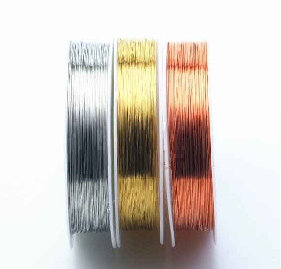 1 x Rose Gold Plated Copper 0.8mm x 6m Square Craft Wire Coil X1695