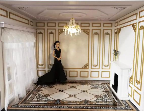 1:6スケール ミニチュアドール用 フェイククリスタルシャンデリア