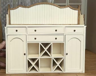 Melody Jane Puppenhaus-Kleiderschrank Mahagoni – Miniatur-Möbel Im Maßstab 1:12 Für Schlafzimmer