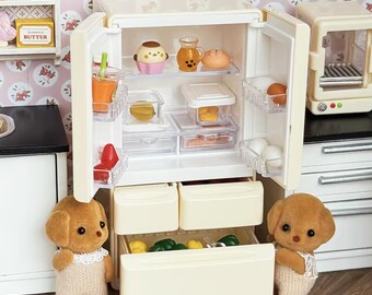 Casa Delle Bambole Frigorifero Congelatore Miniatura Cucina - Foto 10