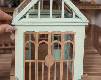 Miniature Greenhouse DIY Kit – 1/6, 1/12, 1/24 Scale Dollhouse