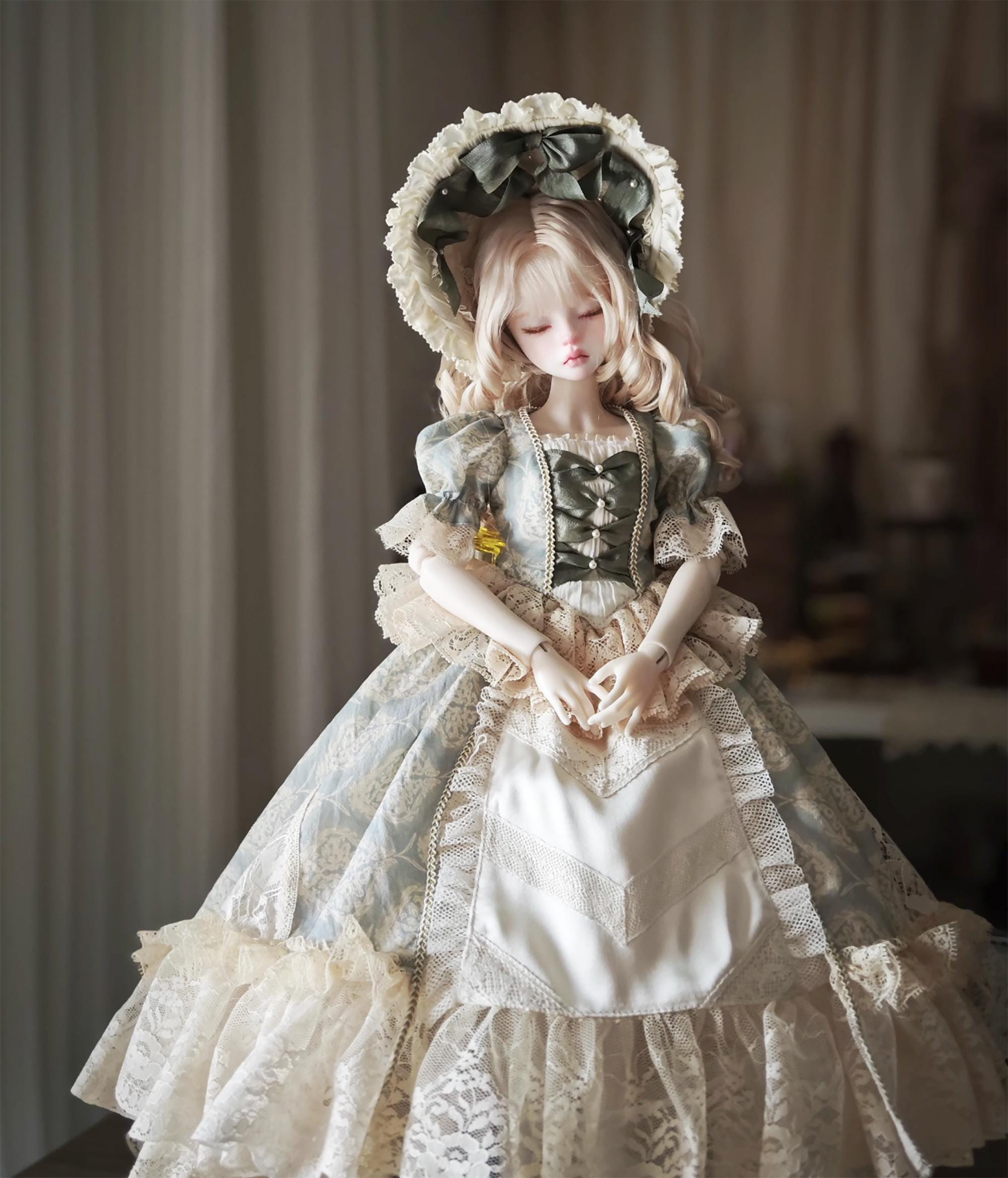 ハンドメイド ビクトリアン レース ドールドレスセット ロココ調 BJD
