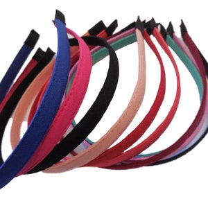 Women Plain Alice band headband fabric wrapped hair head band accessory diy various colours Per headband Combined P&P