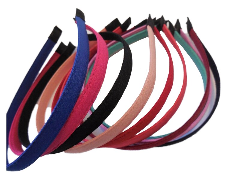 Women Plain Alice Band Headband Fabric Wrapped Hair Head Band Etsy UK