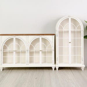 Craftuneed 1:12 Scale Miniature French Style Vintage Sideboard Display Cabinet Dollhouse Storage Bookcase Doll Furniture Available in Black