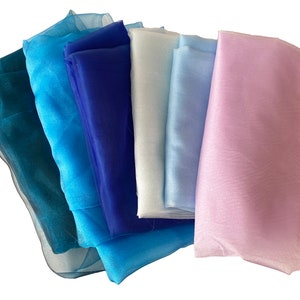 Craftuneed Crystal organza fabric sheer for costumes dress sewing diy bridal wedding backdrop decorations displays draping furnishing