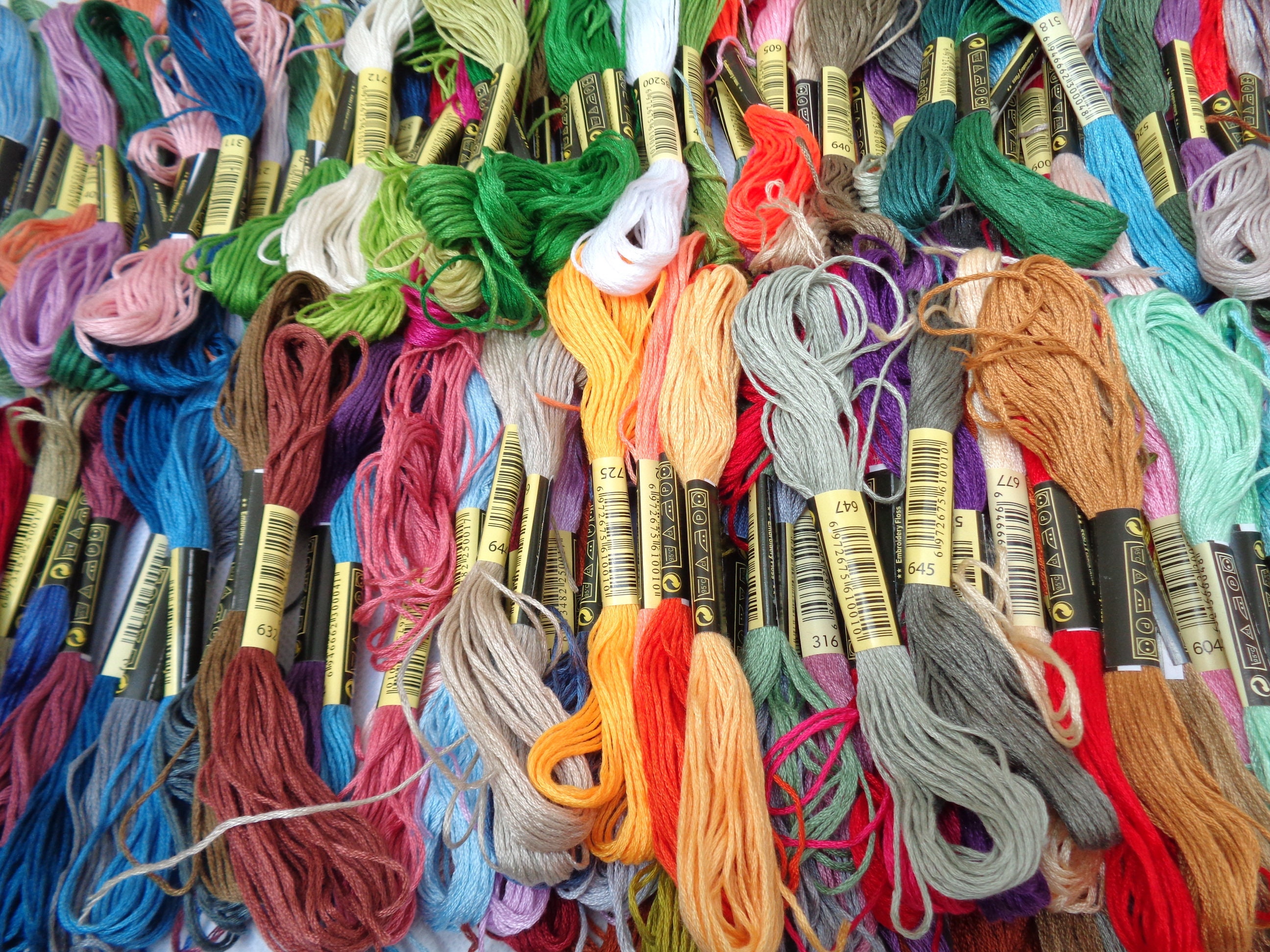 8 Colors/Set Embroidery Thread Cross Stitch Thread Cotton DIY Sewing Thread  7.5m