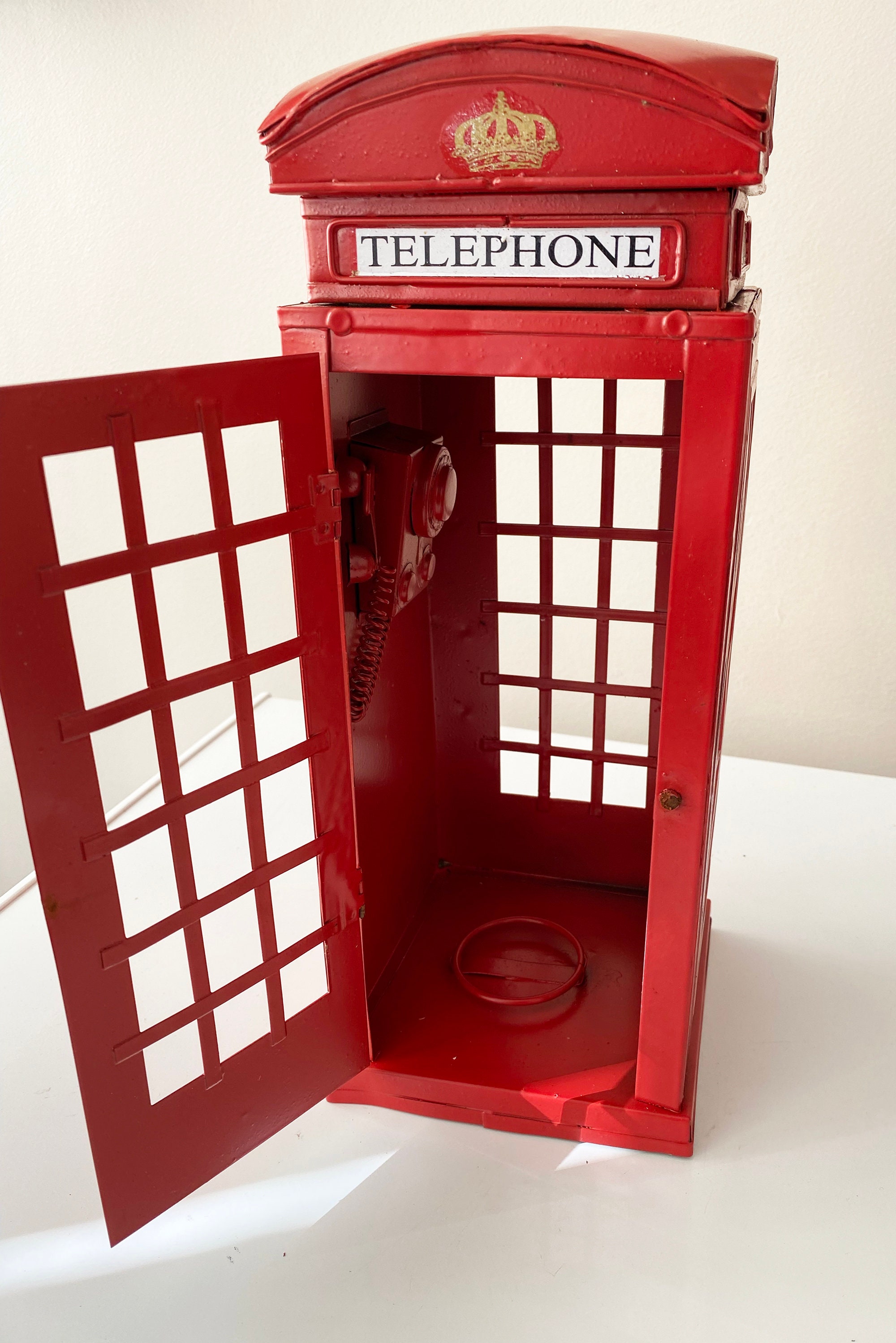 British Phone Booth Cabinet Etsy UK