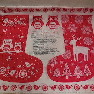 Christmas Boot Themes Cotton Red & white fabric Christmas fabric boot decoration diy Sold by 110cm x 90cm Per piece Combined PP