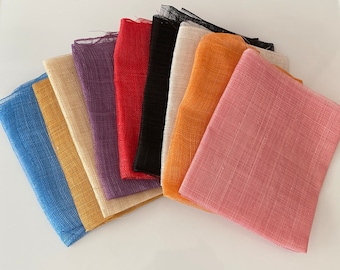 Craftuneed Millinery sinamay fabric For fascinator, hats & craft use Each piece in approx. 50cm X 90cm