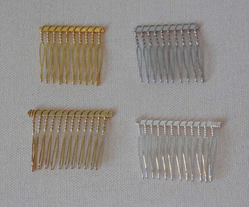 small metal hair combs