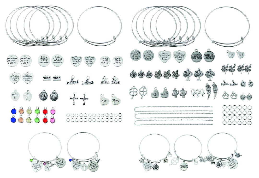 Job Lot Jewellery Making Kit Necklace Bracelet Pendants - Etsy UK