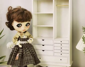 DIYドールハウス用ワードローブキット 1/6スケール | 人形の服を収納