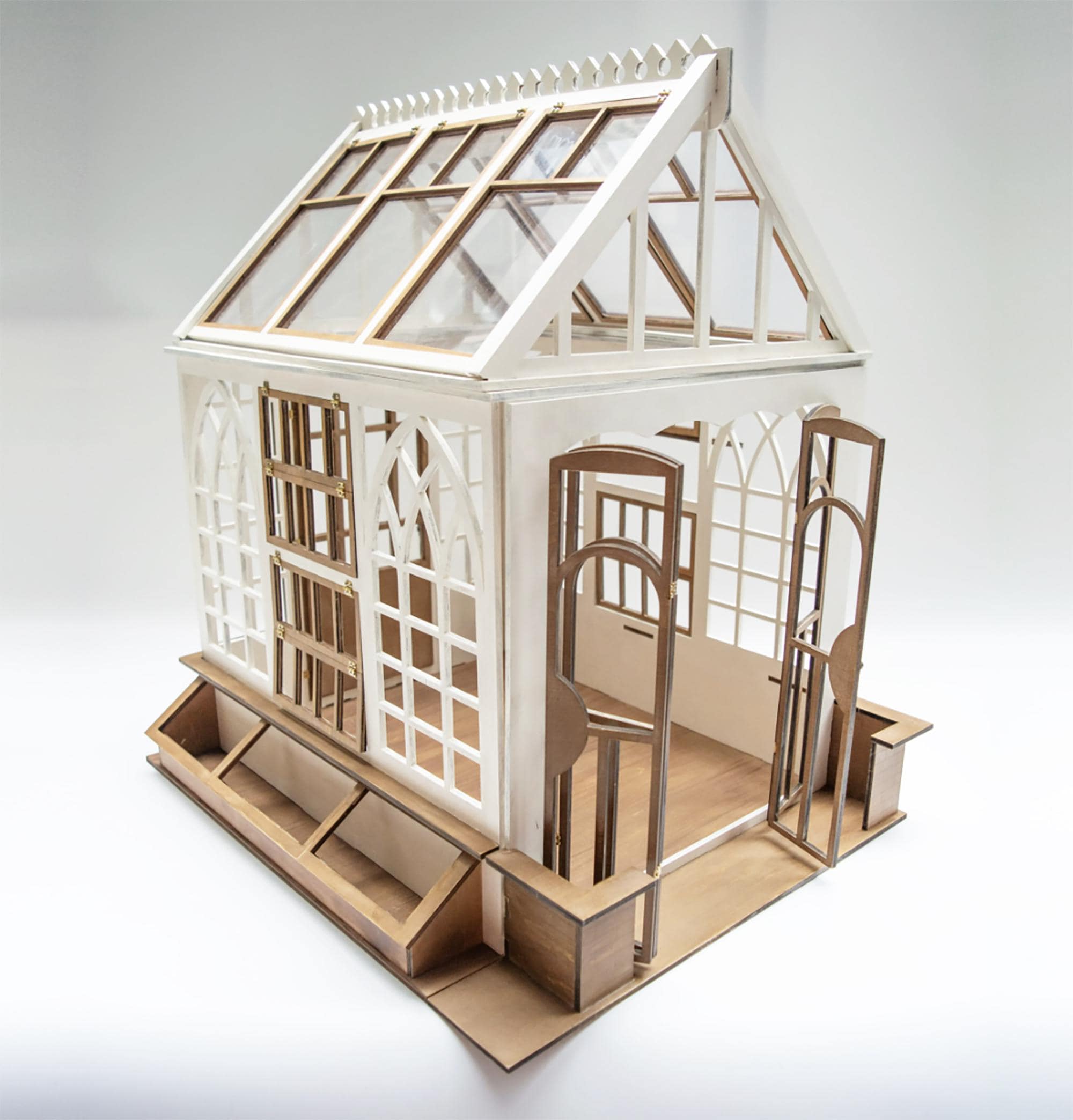 ヒロ　スペースハウス　1/12スケール Miniature Greenhouse DIY Kit – 1/6, 1/12, 1/24 Scale Dollhouse