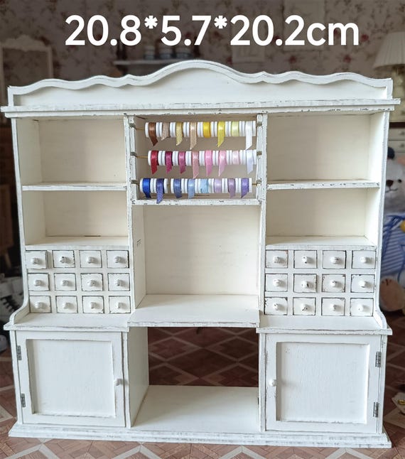 Armoire de maison de poupée en bois, en bois non toxique simuler une