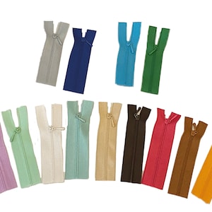 Mini-Reißverschluss geschlossen Ende 8cm für Puppenkleidung Kleid verschiedene Farben gefertig