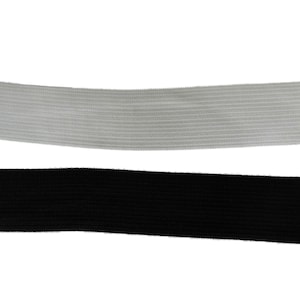 1.5cm-4.5cm wide black or white elastic band protective face cover crown guard diy materials or sewing elastic waistband craft Per Meter