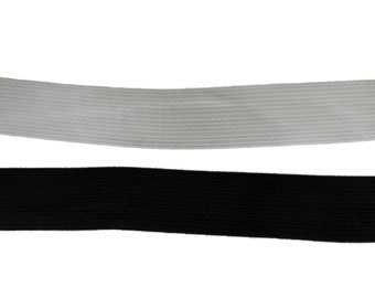 1.5cm-4.5cm wide black or white elastic band protective face cover crown guard diy materials or sewing elastic waistband craft Per Meter