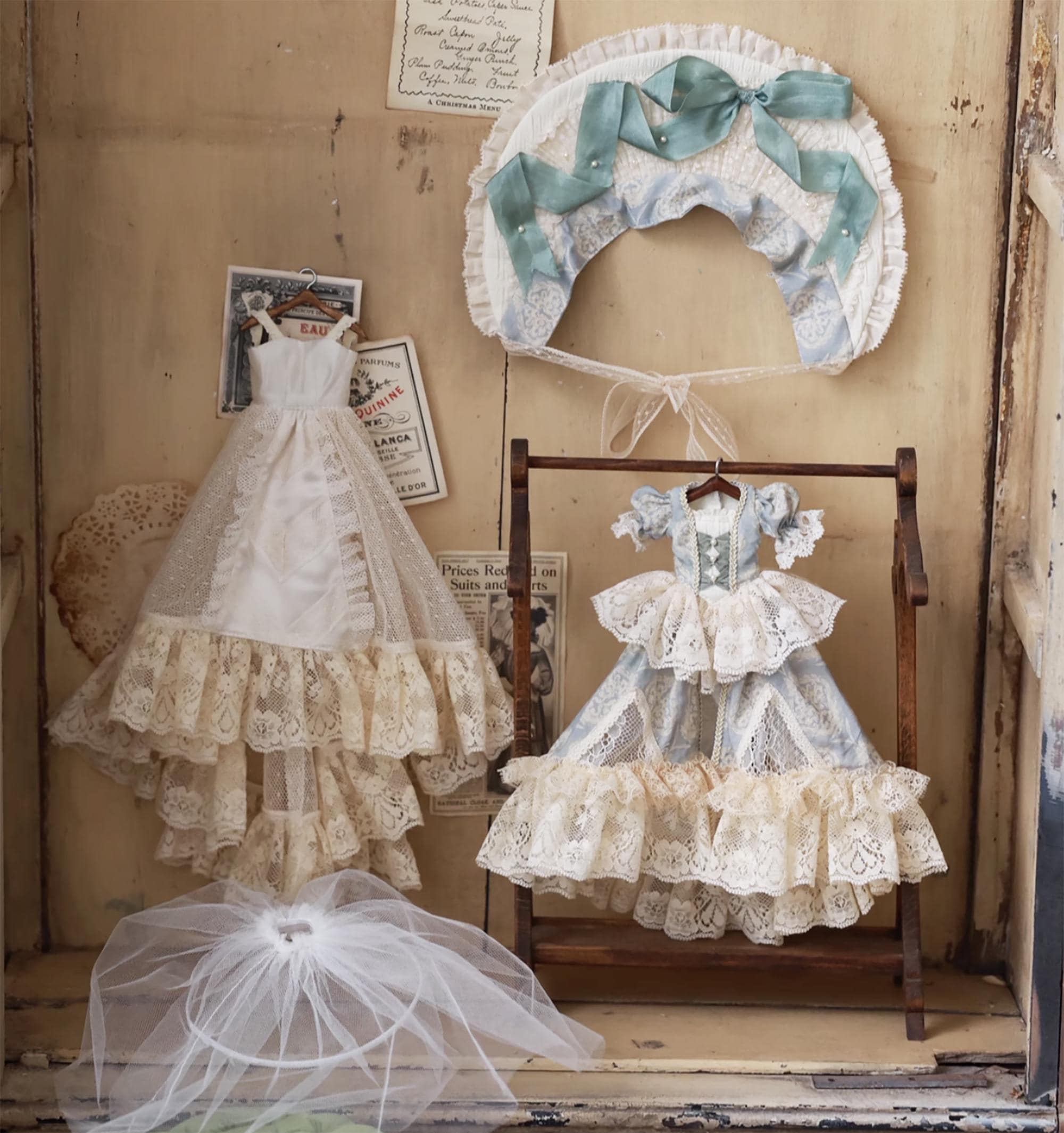 ハンドメイド ビクトリアン レース ドールドレスセット ロココ調 BJD