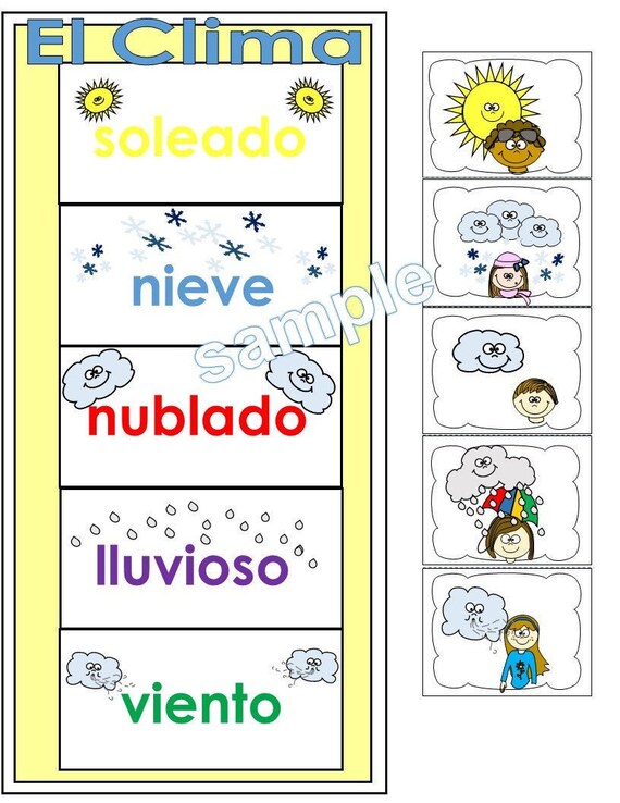 Weather Chart For Classroom