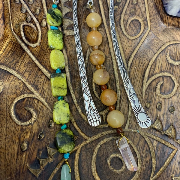 Handmade Gemstone Bookmarks