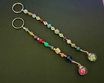 ERAS Tour Inspo Gemstone and Glass bead Keychains