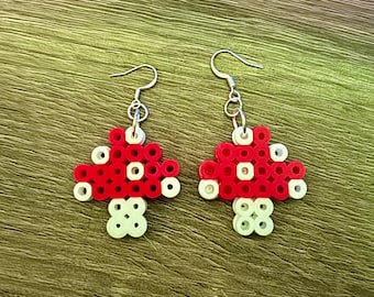 Handmade Melty wax Mushroom Earrings