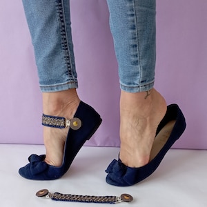 Adjustable shoe straps with double clip for Mary Janes adjustable straps for low shoes the anti slip solution