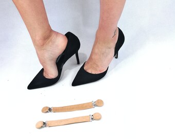 Detachable straps with double clip for flats, heels, wedges and sandals LUCYCLIP