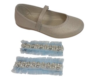 Footwear accessories for communion girls, godmothers, bridesmaids, bridesmaids, wedding guests, etc.