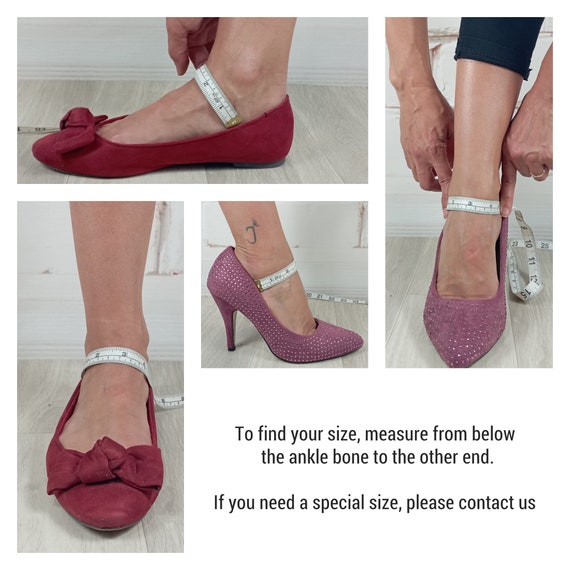 Handmade Shoe Straps for All Types of Feet and All Shoe Sizes Made to Measure to Prevent Shoes From Slipping off When Walking. Beige Color Etsy Canada
