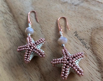 Hanging earrings starfish