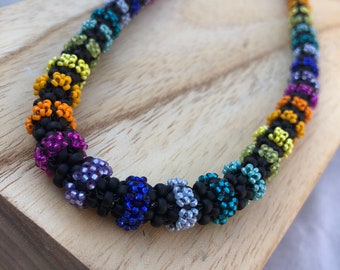 Necklace in rainbow colors