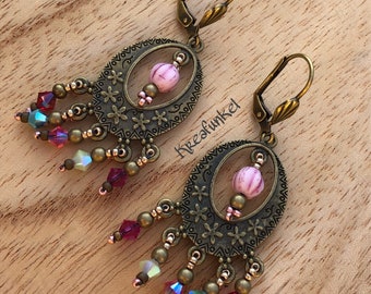 Hanging earrings