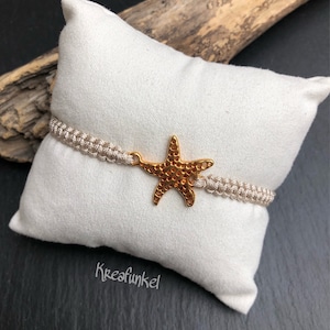 Armband geflochten auf Grusskarte