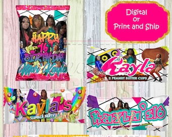 Hip Hop Chip Bag HipHop Chip Bags Hip Hop Party Favor Rapper Favor City Girls Megan Thee Stallion Birthday Hip Hop Baby Shower favor