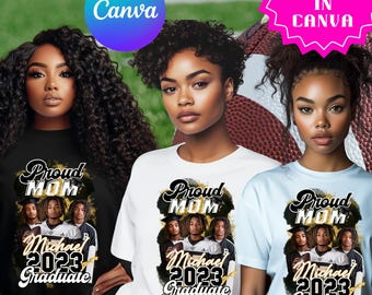 2026 Senior Night Graduation T-Shirt Canva Template: Bold Senior Design (Digital Download)