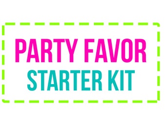 PARTY FAVOR STARTER Kit, Party Favor Business Kit, Custom Party favor Kit, Party Favor Supplies Party Favor Business Supplies