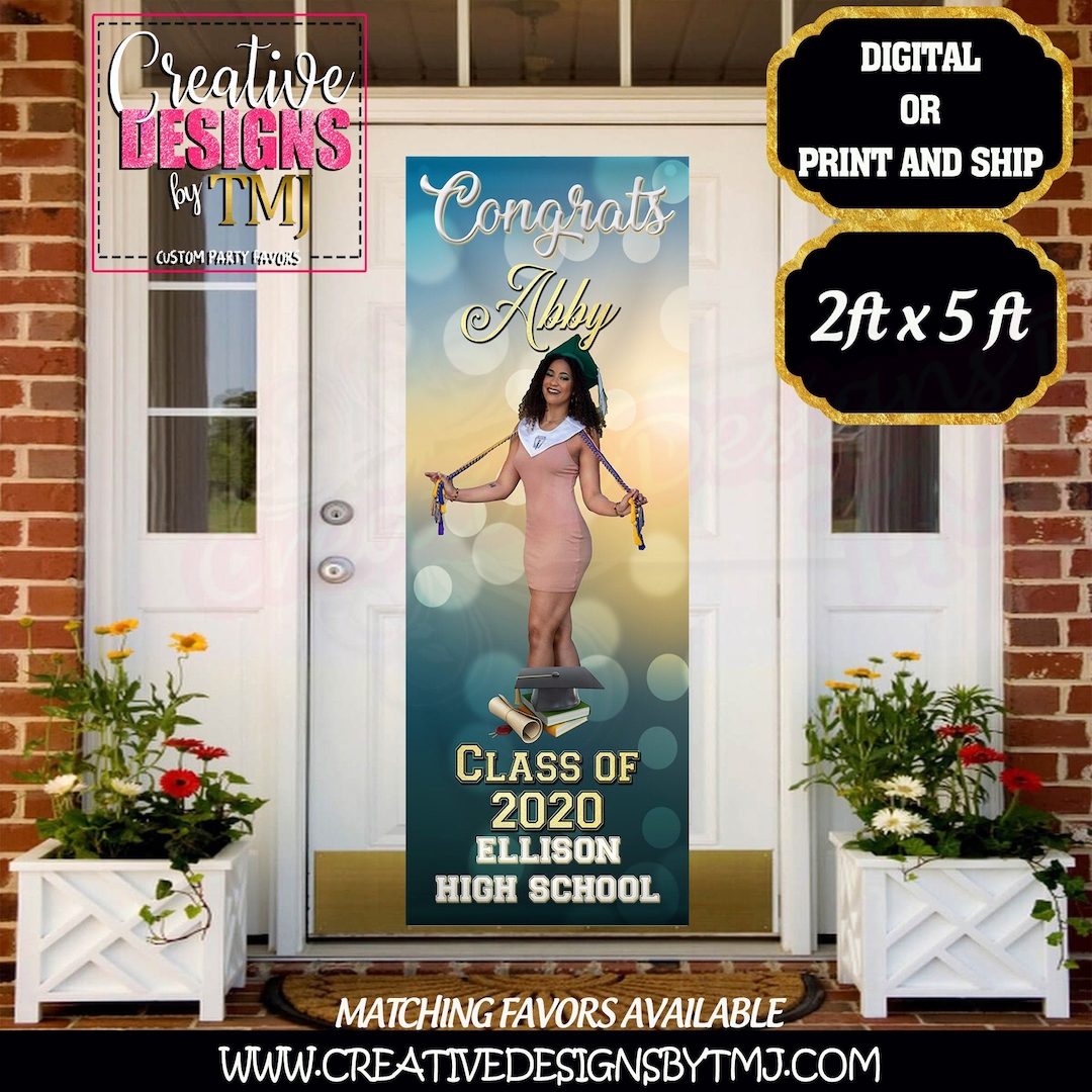 CUSTOM DOOR BANNER Personalized Door Sign Customized Door Signs Class
