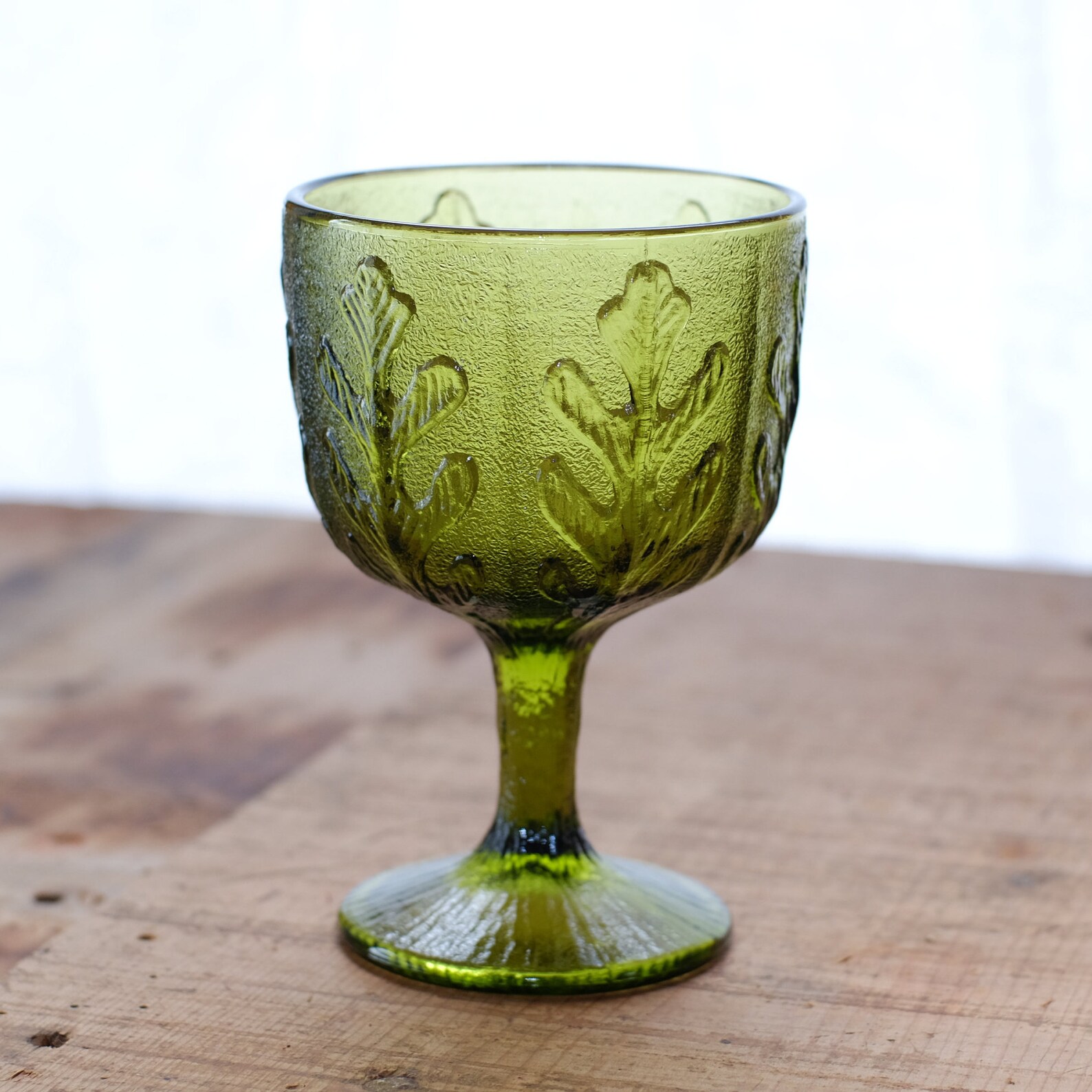 Green Depression Glass Pedestal Bowl - Etsy