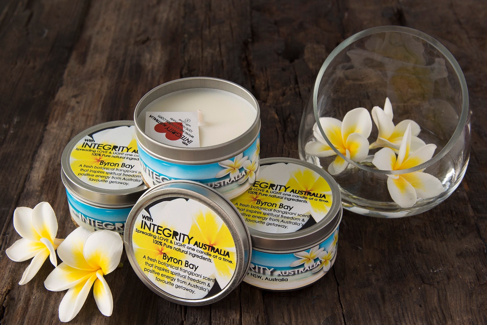 Byron Bay Frangipani Scent Soy Wax Candle in 8oz Decorative Etsy