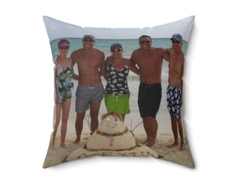 Family Photo Personalized Pillow
