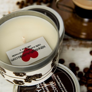 Coffee Scented Soy wax Tea Lights 8 PK in gift box 100% hand made in Australia with love. image 1