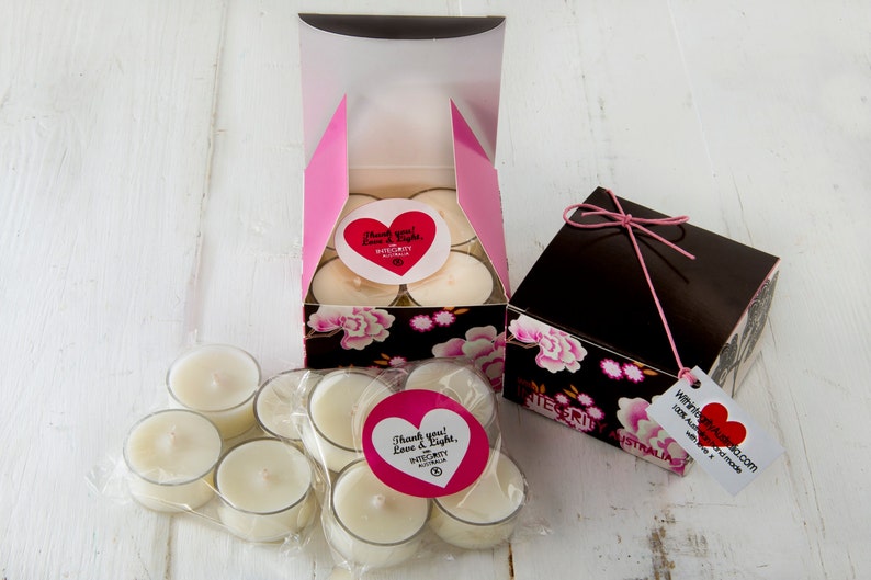 Coffee Scented Soy wax Tea Lights 8 PK in gift box 100% hand made in Australia with love. image 3