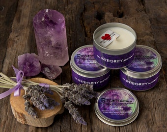 Lavender 8oz HAND MADE Pure soy wax candle with Gift Box